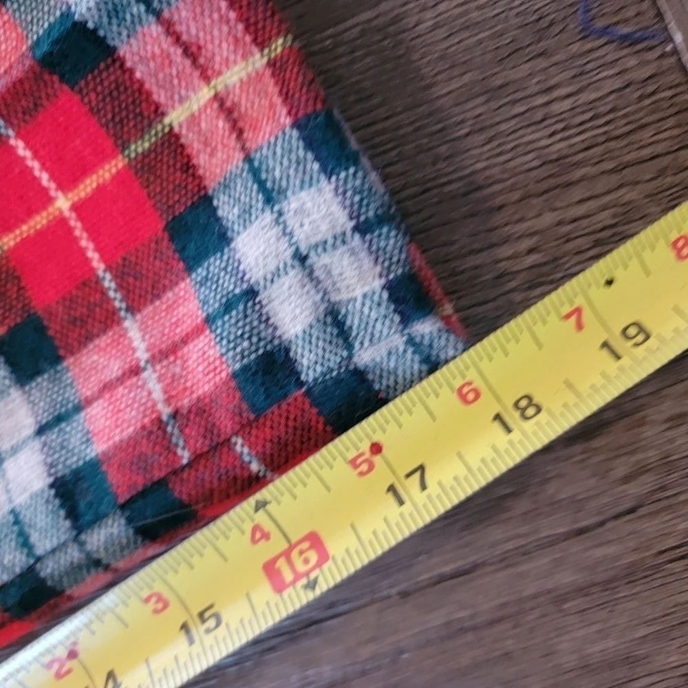 Vintage Red Plaid Suit 6 - see measurements